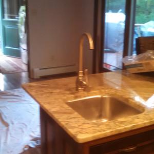 Kitchen sink & counter top