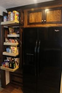 Kitchen cabinet & refrigerator