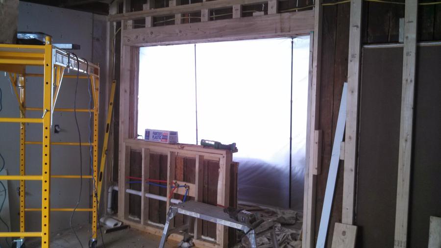 Kitchen window installation