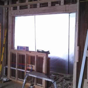 Kitchen window installation